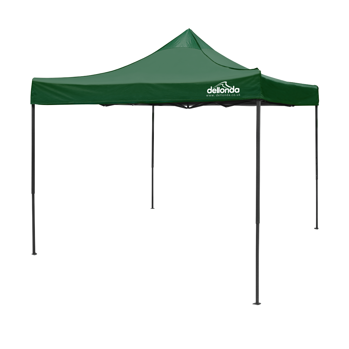 Dellonda Premium 3 x 3m Pop-Up Gazebo, PVC Coated, Water Resistant Fabric, Supplied with Carry Bag, Rope, Stakes & Weight Bags - Beige Canopy
