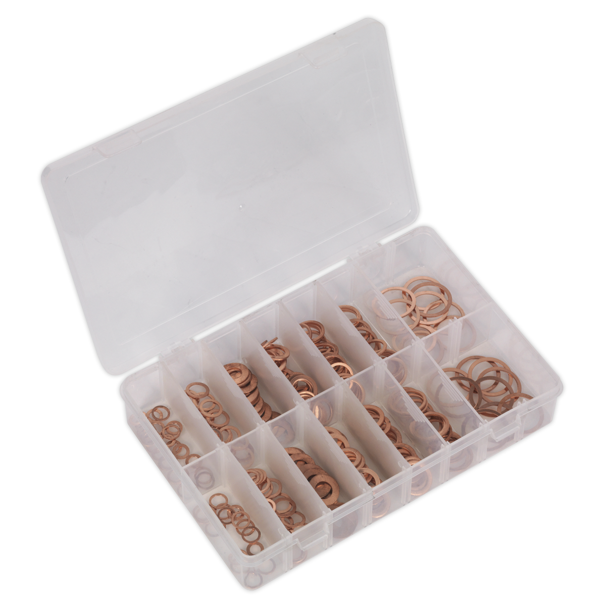 Diesel Injector Copper Washer Assortment 250pc - Metric