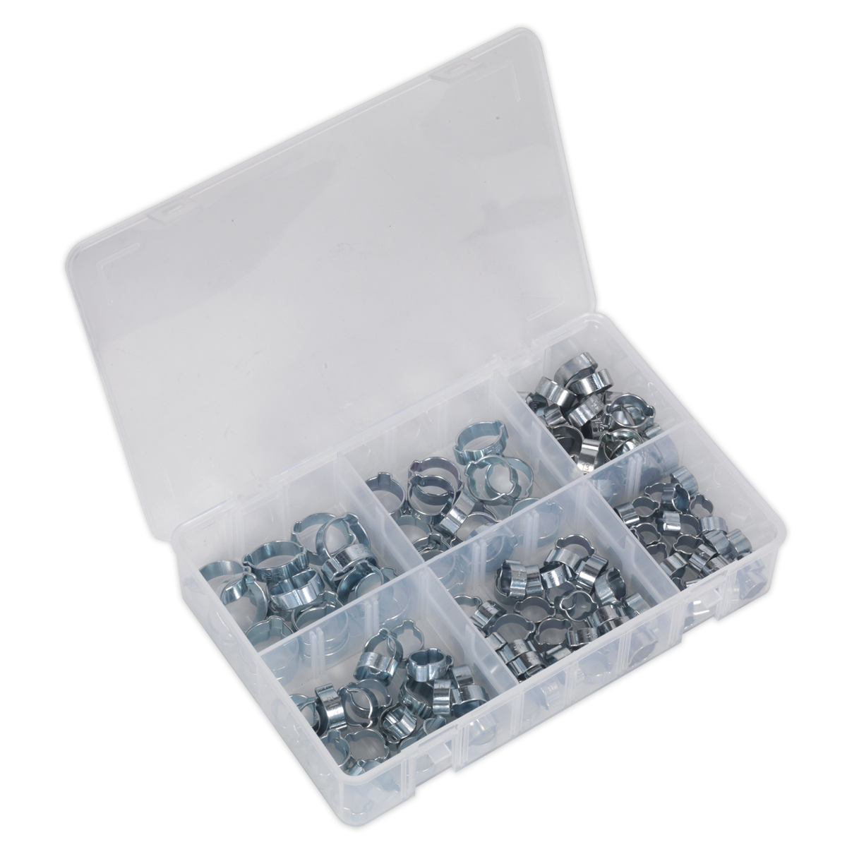 O-Clip Single Ear Assortment 160pc Stainless Steel